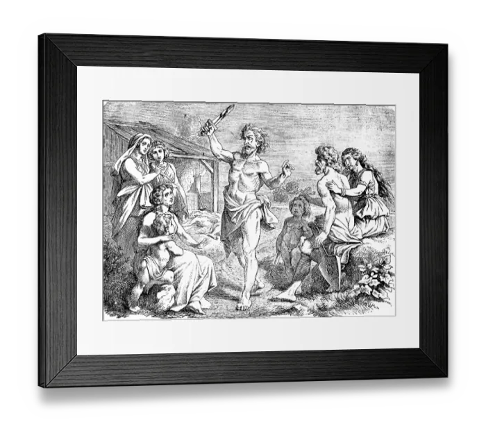 Framed Print : Lamech's Sword Song or Lamech Song