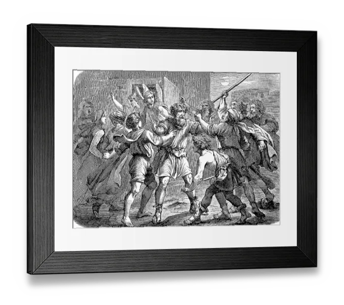 Framed Print : The Eidammers want to take Lot's daughters by force