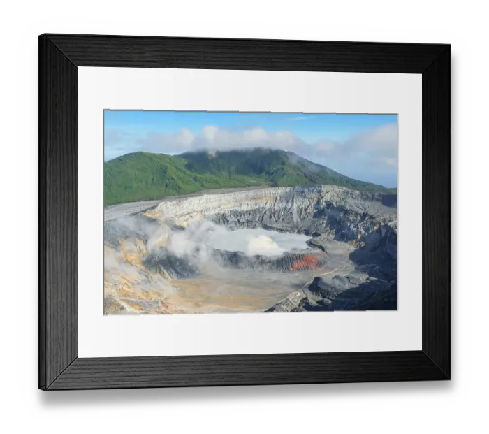 Framed Print : Poas volcano, Poas National Park
