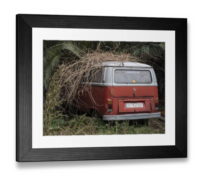 Framed Print : Volkswagen, VW, Bulli, Transporter