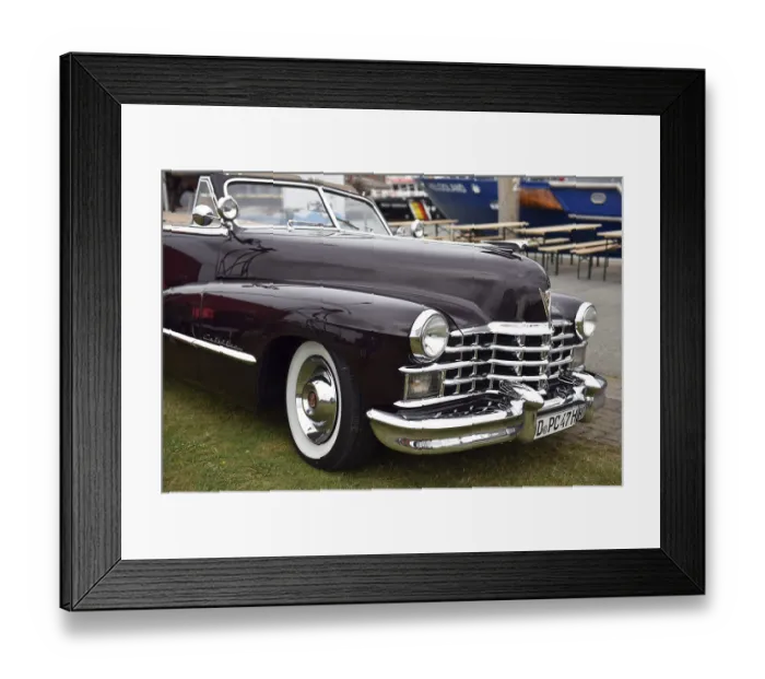 Framed Print : Classic car, 1947 Cadillac Series 62 Convertible