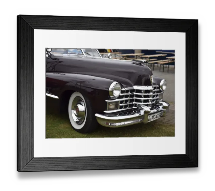 Framed Print : Classic car, 1947 Cadillac Series 62 Convertible