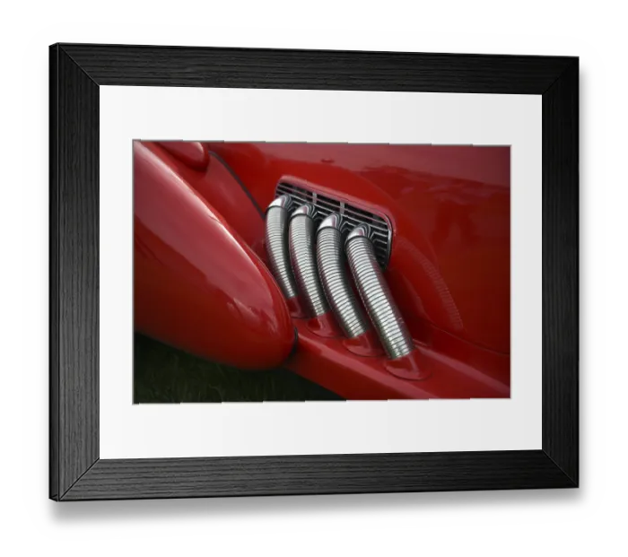 Framed Print : The very rare luxury sports car