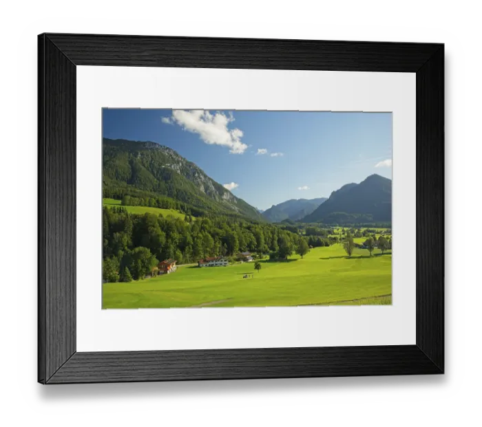 Framed Print : Alpine landscape near Ruhpolding in Bavaria