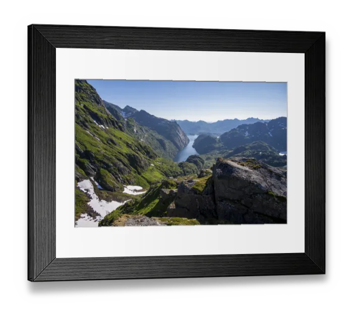 Framed Print : Picturesque mountain landscape