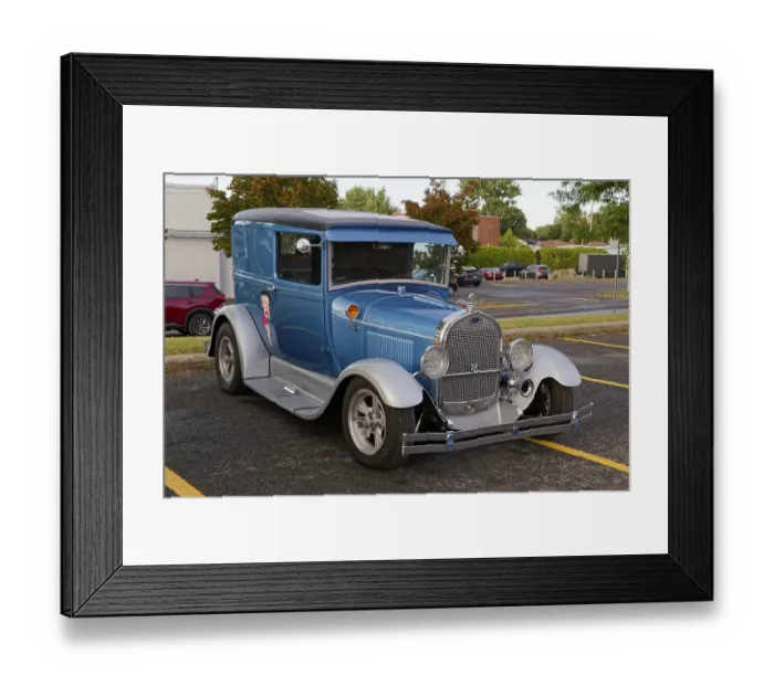 Framed Print : Automobile, modified vintage car