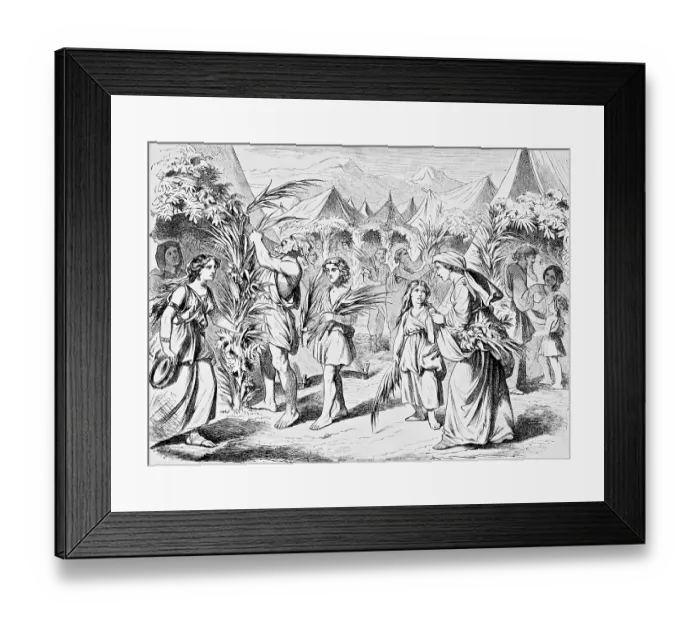 Framed Print : The Feast of Tabernacles lasts seven days