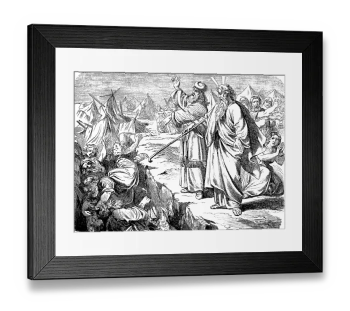 Framed Print : When Moses had finished speaking Framed Print : When Moses had finished speaking