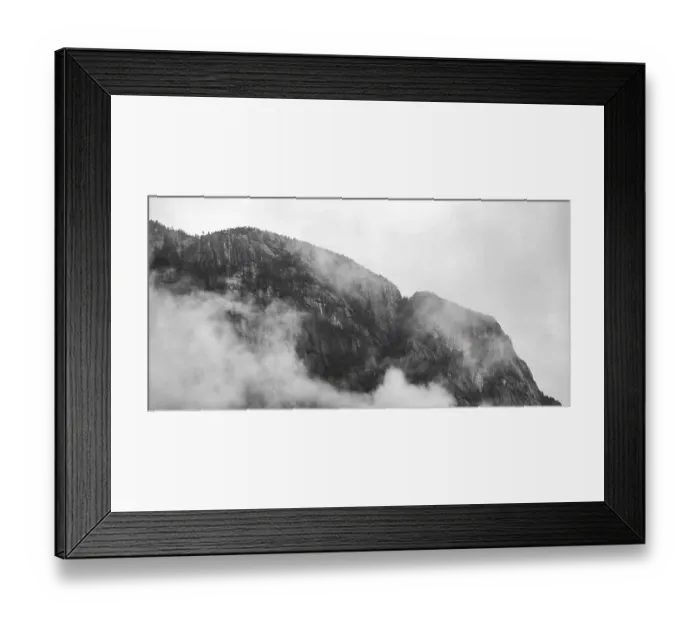 Framed Print : Misty clouds enveloping rugged mountains Framed Print : Misty clouds enveloping rugged mountains