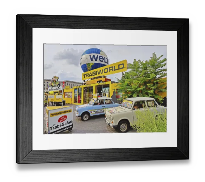 Framed Print : TrabiWorld Berlin with the HiFlyer World Balloon