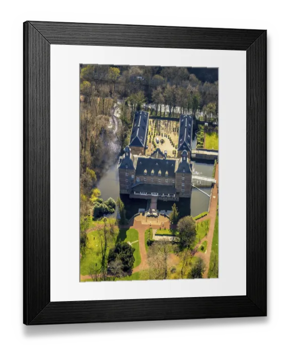 Framed Print : Aerial view, Schlosshotel Hugenpoet