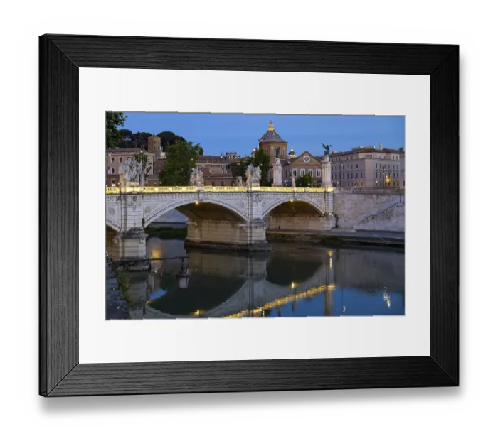 Framed Print : Ponte Vittorio Emanuele II, Vittorio Emanuele II Bridge