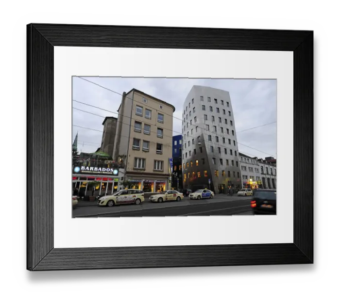 Framed Print : Gehry Tower in Goethestrasse, tower by architect Frank Gehry