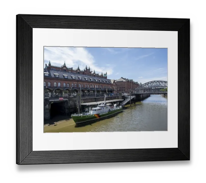 Framed Print : Customs Canal with Kornhaus Bridge
