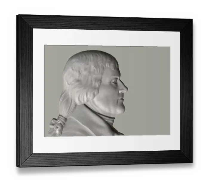 Framed Print : Portrait of Thomas Jefferson, 1743 - 1826