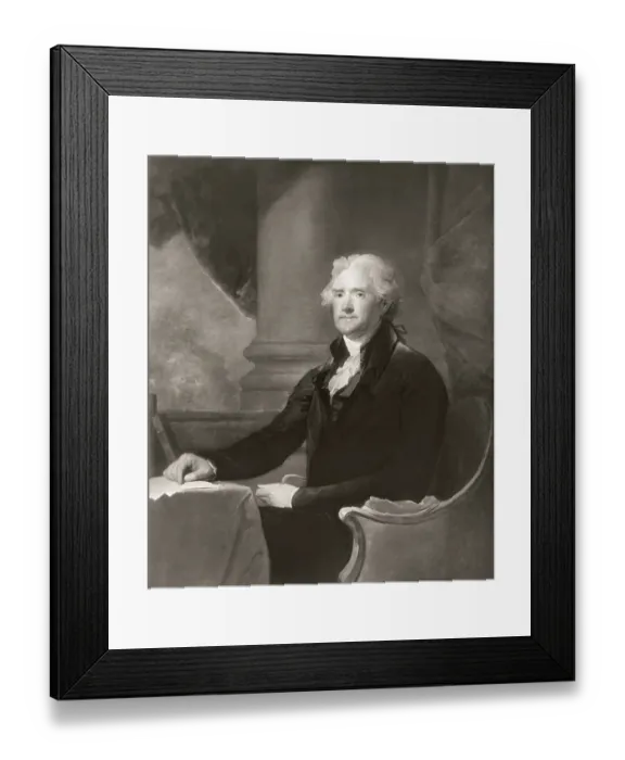 Framed Print : Portrait of Thomas Jefferson, 1743 - 1826 Framed Print : Portrait of Thomas Jefferson, 1743 - 1826