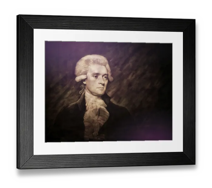 Framed Print : Portrait of Thomas Jefferson, 1743 - 1826 Framed Print : Portrait of Thomas Jefferson, 1743 - 1826