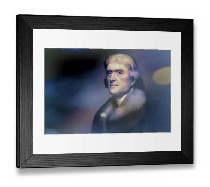 Framed Print : Portrait of Thomas Jefferson, 1743 - 1826 Framed Print : Portrait of Thomas Jefferson, 1743 - 1826