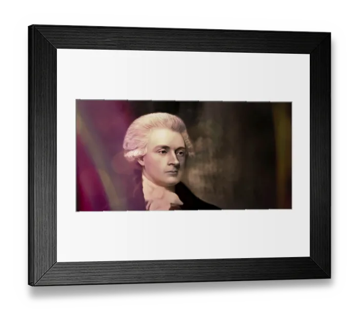 Framed Print : Portrait of Thomas Jefferson, 1743 - 1826