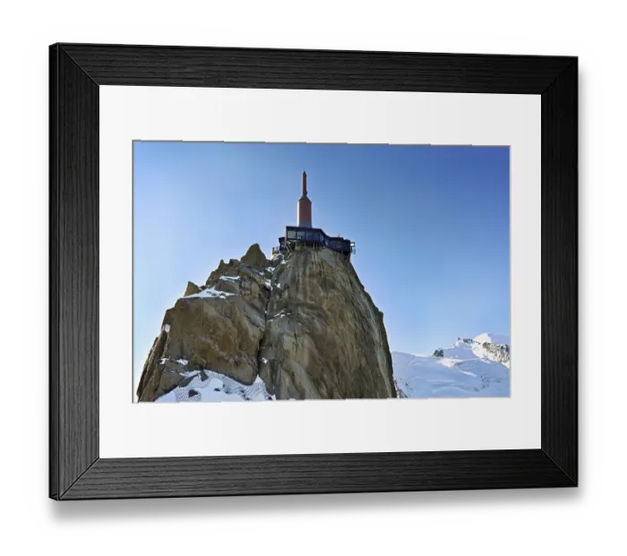 Framed Print : Mountain Station, Aiguille du Midi