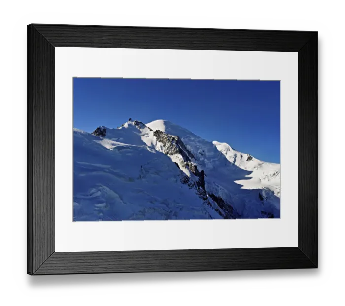 Framed Print : Snowy from left, Mont Maudit, Mont-Blanc