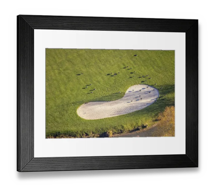 Framed Print : Aerial view, Golfclub Golfplatz Am Kloster Kamp