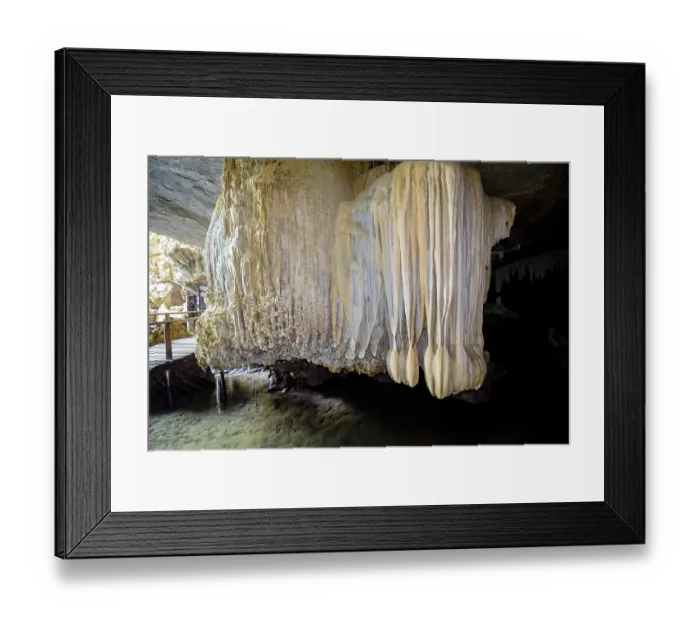 Framed Print : Beautiful nature of stalactite