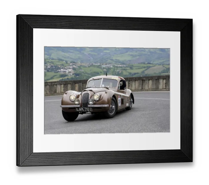 Framed Print : No. 236, Jaguar XK 120 Coupe Framed Print : No. 236, Jaguar XK 120 Coupe