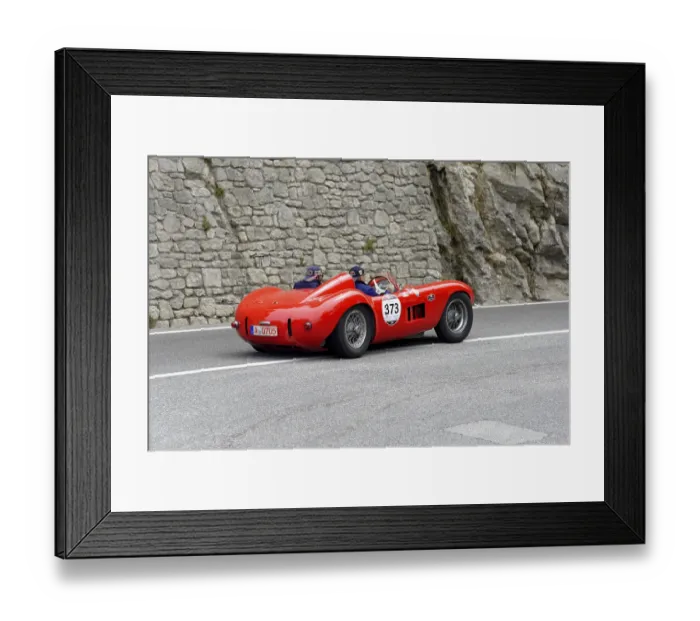 Framed Print : No. 373, Maserati 300s Fantuzzi