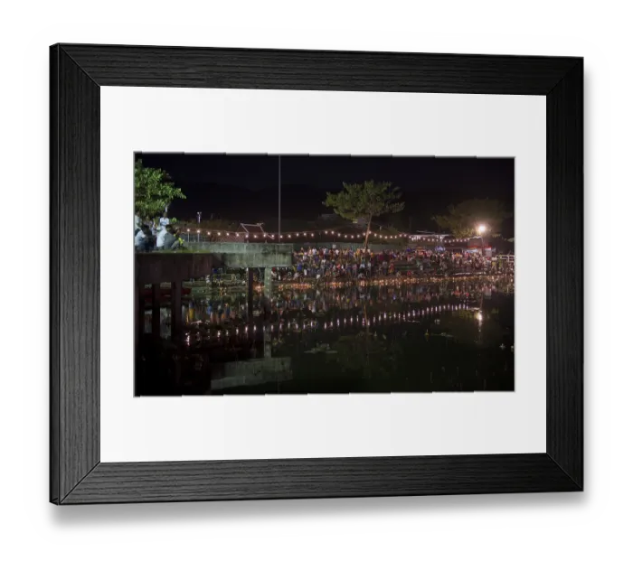 Framed Print : Thailand, Koh Samui, Loy Krathong Festival