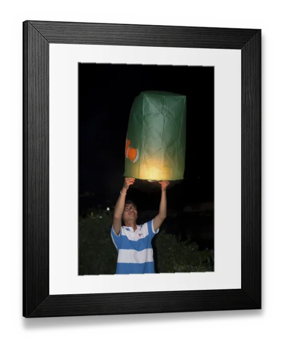 Framed Print : Thailand, Koh Samui, Loy Krathong Festival