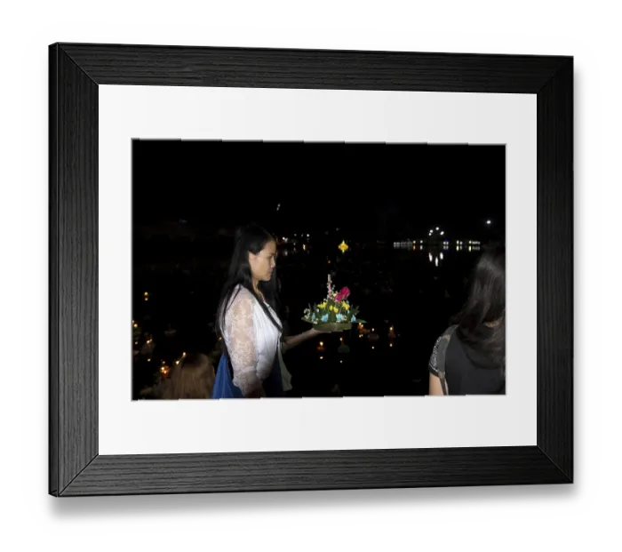 Framed Print : Thailand, Koh Samui, Loy Krathong Festival