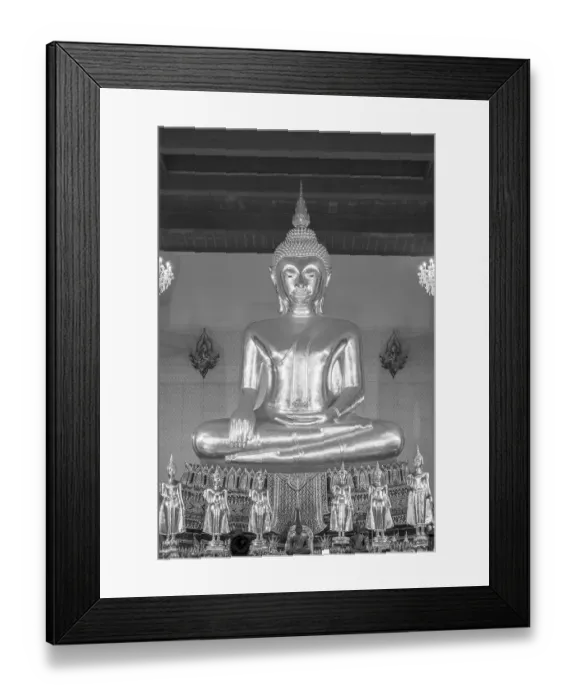 Framed Print : Buddha statue with Bhumispara mudra Framed Print : Buddha statue with Bhumispara mudra