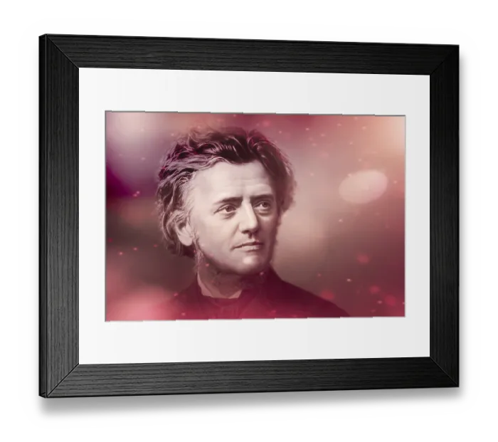 Framed Print : Portrait of Georg Balthazar von Neumayer