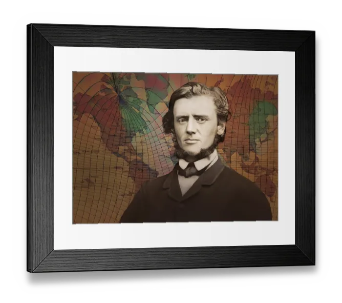 Framed Print : Portrait of Georg Balthazar von Neumayer
