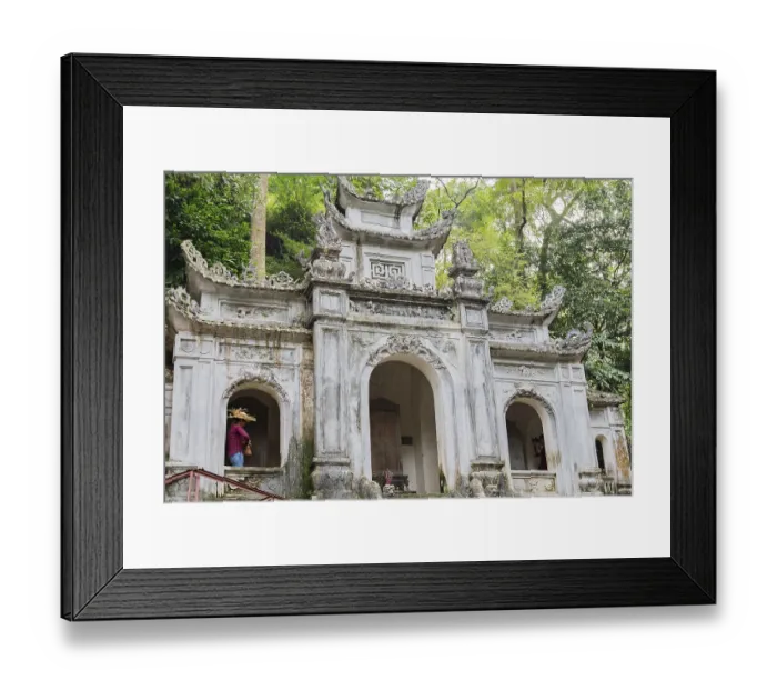 Framed Print : Chinese temple in downtown Hanoi Chinese temple in the city centre of Hanoi
