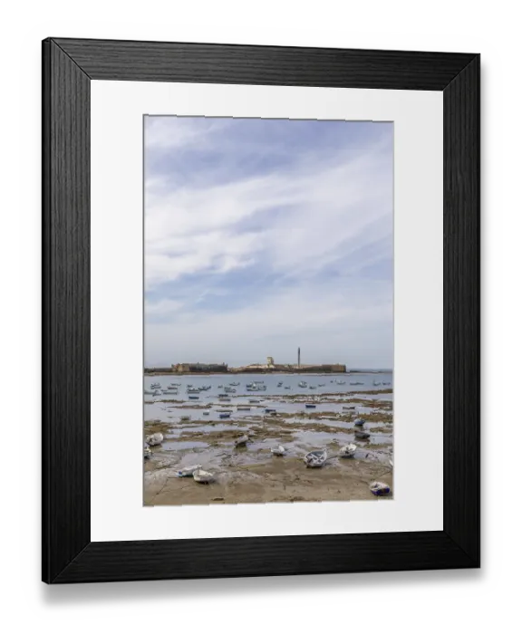 Framed Print : An old historic town. The skyline along the city beach and promenade shows its former glory
