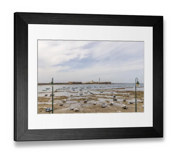 Framed Print : An old historic town. The skyline along the city beach and promenade shows its former glory