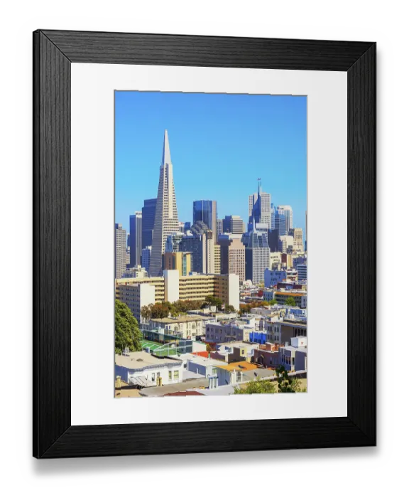 Framed Print : Financial district skyline, San Francisco Framed Print : Financial district skyline, San Francisco