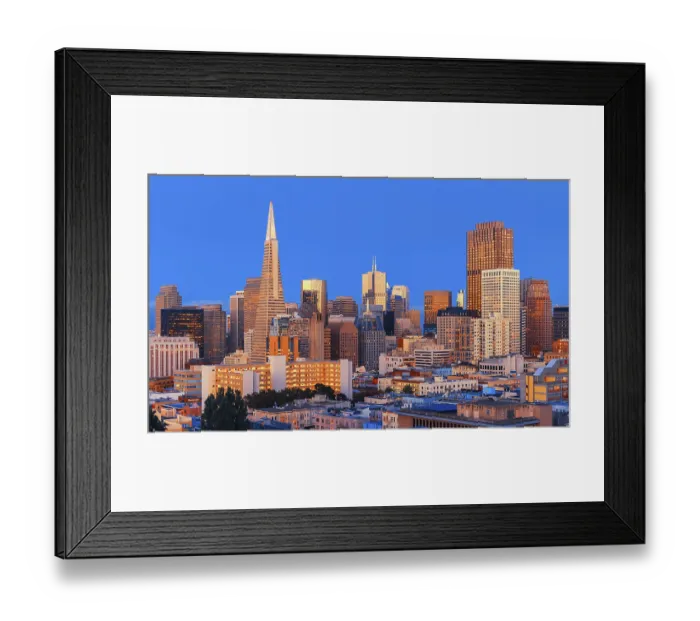 Framed Print : Financial district skyline, San Francisco Framed Print : Financial district skyline, San Francisco