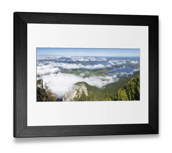 Framed Print : Panorama from Tegelberg, 1881m Framed Print : Panorama from Tegelberg, 1881m