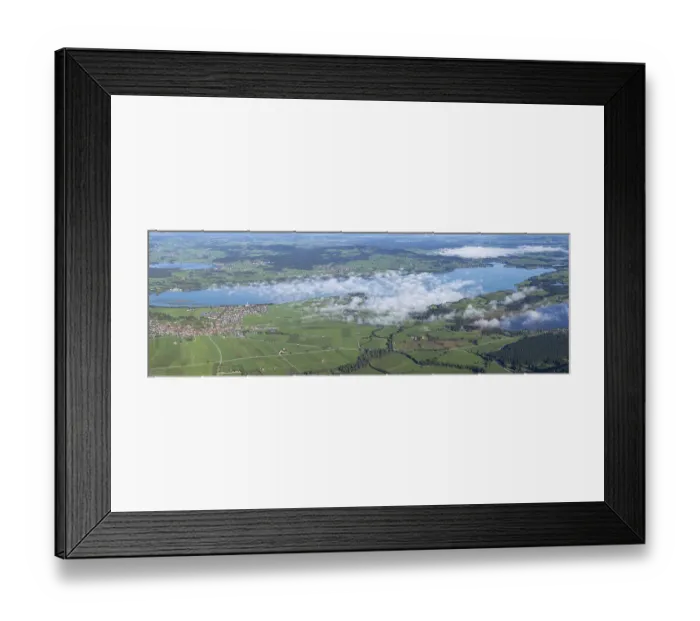 Framed Print : Panorama from Tegelberg, 1881m Framed Print : Panorama from Tegelberg, 1881m
