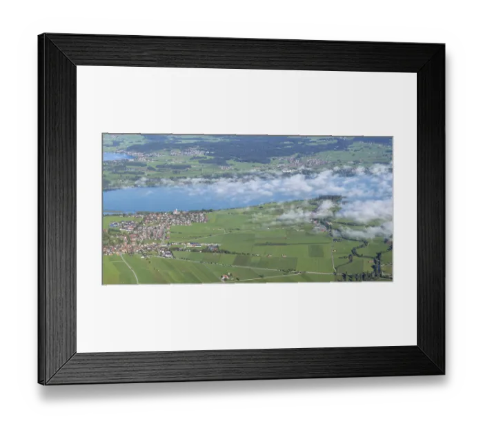 Framed Print : Panorama from Tegelberg, 1881m Framed Print : Panorama from Tegelberg, 1881m