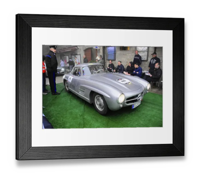 Framed Print : Start No. 563 MERCEDES BENZ vintage car