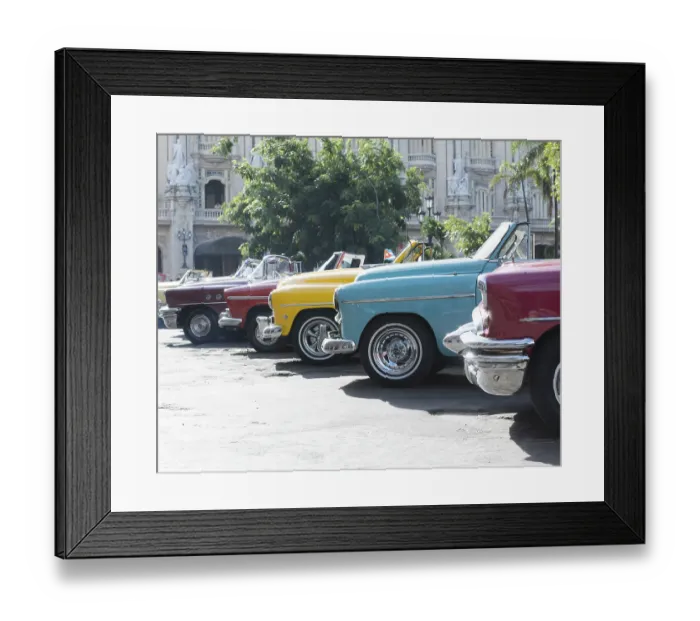 Framed Print : Vintage car in Havana in Cuba Vintage car in Havana