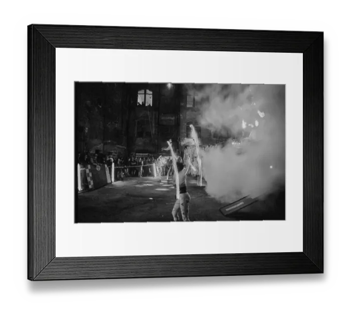 Framed Print : Germany, Berlin, 1.8.1992, fire artist