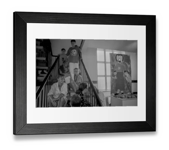 Framed Print : Germany, Berlin, 11.8.1992, children - performance in DOMIZIL