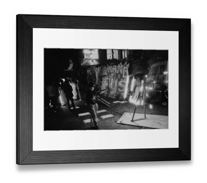 Framed Print : Germany, Berlin, 1.8.1992, fire artist