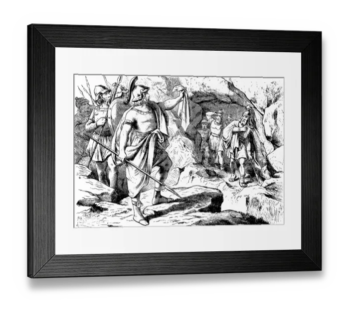 Framed Print : Father, see the tip of your skirt in my hand