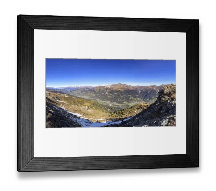 Framed Print : View of Klosters and the Prattigau Framed Print : View of Klosters and the Prattigau